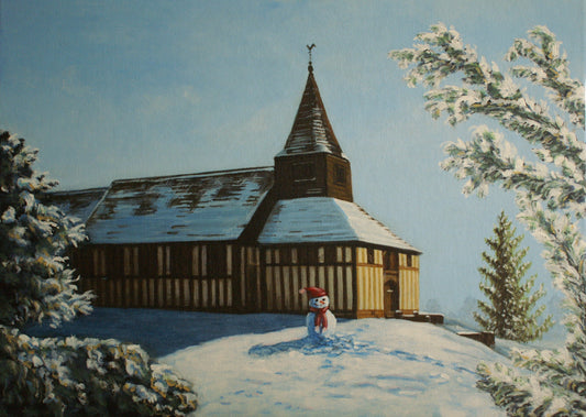 Marton Church Snowman